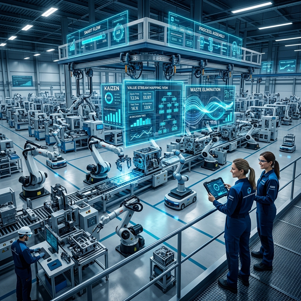 The Convergence of AI and Lean Manufacturing: Analytical Insight into Data-Driven Kaizen and Smart Optimization