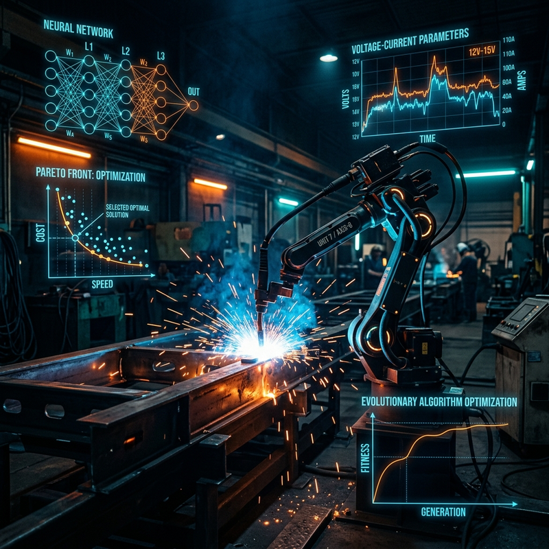MIG/MAG Welding Parameter Optimization via Machine Learning: Multi-Objective Evolutionary Algorithms for Welding Speed, Current, and Voltage